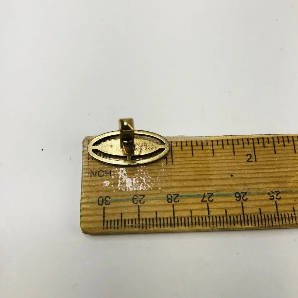Swank Mens Fashion Cufflinks Oval Gold Quiet Luxury Old Money Career Business